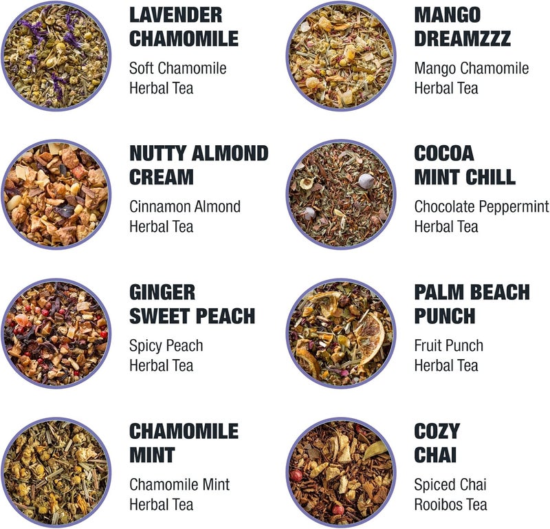 Tiesta Tea تييستا تي رلاكسير شاي أوراق فضفاضة - 8 خلطات عشبية، 7 أكياس - Image 5